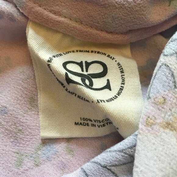 Spell Cha Cha Robe Dressing Gown Womens Medium Large Pink Purple Patchwork Maxi - Picture 8 of 13